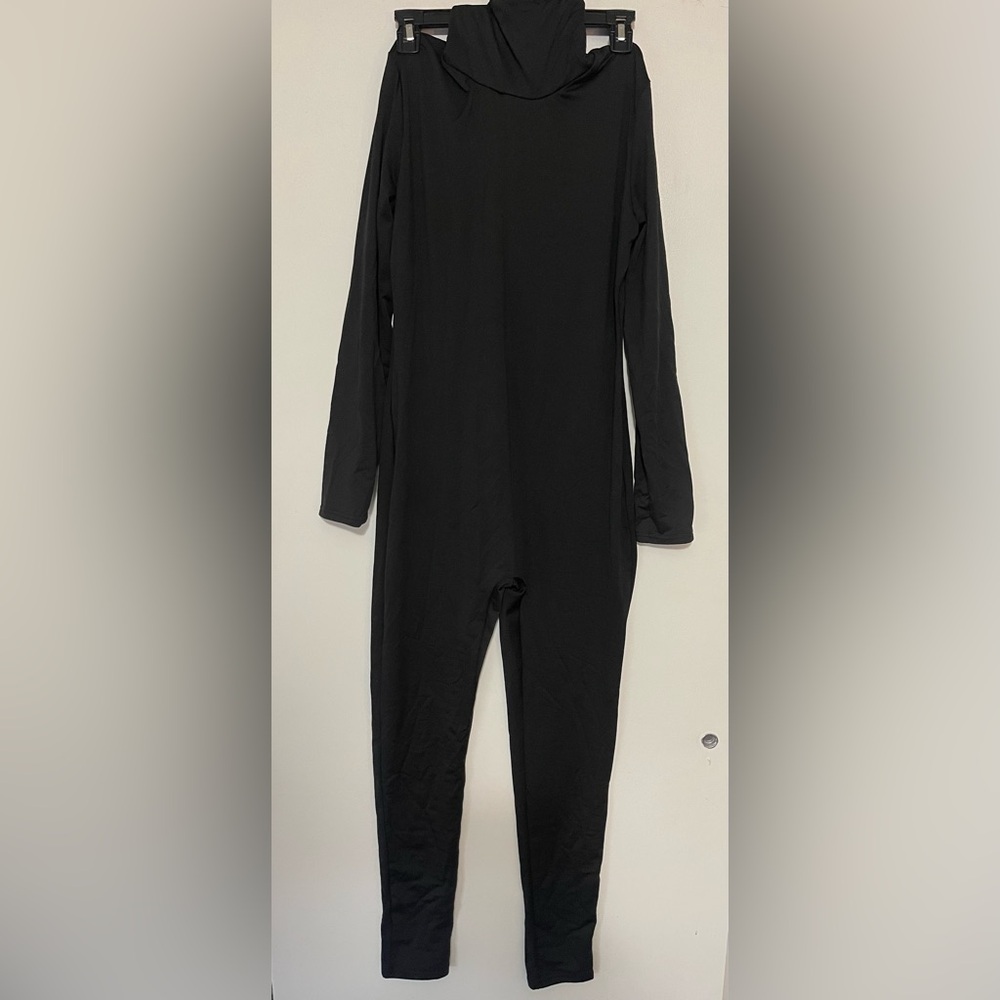 Black Long Sleeve Turtleneck  Jumpsuit